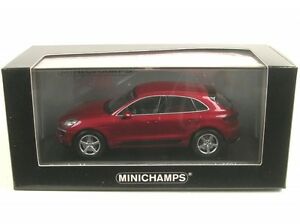 【送料無料】ホビー　模型車　車　レーシングカー ポルシェメタリックレッドporsche macan impulsrotmetallic 2013 rouge metallise