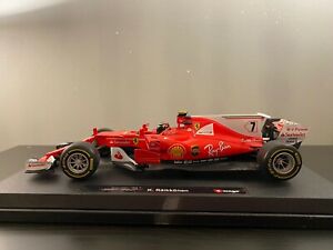 【送料無料】ホビー　模型車　車　レーシングカー フェラーリキミライコネン?? burago ferrari f1 sf70h 2017 kimi raikkonen 118 *** raro *** rare ***
