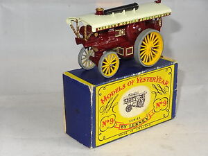 【送料無料】ホビー　模型車　車　レーシングカー マッチファウラートションエンジンlesney matchbox yesteryear moyfowler showmans traction engine 9