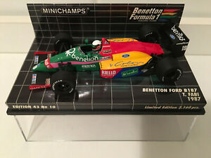 【送料無料】ホビー　模型車　車　レーシングカー ベネトンフォード＃143 benetton ford b187 19 t fabi 1987