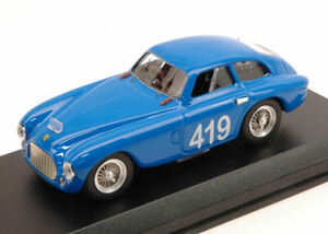 【送料無料】ホビー　模型車　車　レーシングカー ミニチュアスケールアートモデルフェラーリシチリアminiature voiture echelle 143 art model ferrari 166 mm n419 8th lap sicile g