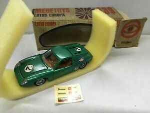 【送料無料】ホビー　模型車　車　レーシングカー マテルダイカストロータスヨーロッパビアンカイタリアビンテージmattel a39 mebetoys 143 diecast lotus europa bianca mib vintage made in italy