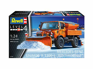 【送料無料】ホビー　模型車　車　レーシングカー プラスチックモデルキットunimog u1300l winterdienst 124 plastic model kit revell