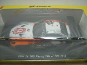 【送料無料】ホビー　模型車　車　レーシングカー スパークレーシングスパspark bmw z4 tds racing 24h de spa 2014 sb078