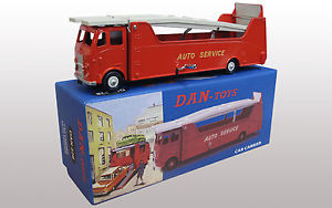 【送料無料】ホビー　模型車　車　レーシングカー ダンカーキャリアトランスポーターレッドダンdan toys car carrier auto transporters rouge ref dan 228