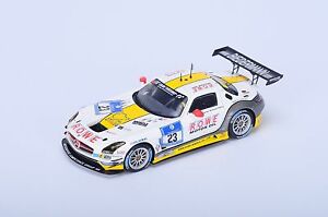 【送料無料】ホビー　模型車　車　レーシングカー スパークメルセデスベンツグアテマラレースニュルブルクリンクspark mercedes benz sls amg gt3 rowe racing n23 24h nurburgring 2015 143
