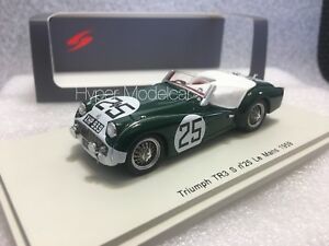 【送料無料】ホビー　模型車　車　レーシングカー スパークスパイダーチーム＃ルマンspark 143 triumph tr3s spider team standard 25 24h le mans 1959 art s1395