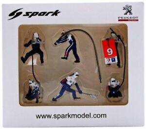 【送料無料】ホビー　模型車　車　レーシングカー プジョーチームセットモデルスパークモデルfigurine set team peugeot 143 model s43ac008 spark model