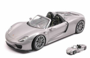 【送料無料】ホビー　模型車　車　レーシングカー ポルシェスパイダーシルバーモデルporsche 918 spyder silver 118 model 18051cs welly