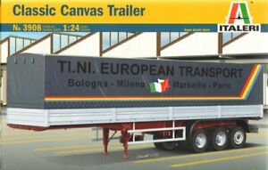 【送料無料】ホビー　模型車　車　レーシングカー クラシックキャンバストレーラーitaleri 3908 classic canvas trailer 124