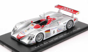 【送料無料】ホビー　模型車　車　レーシングカー スパークモデルアウディクリステンセンピロビーラspark model s43lm00 audi r8 n8 winner lm 2000 tkristensenepirrofbiela 143