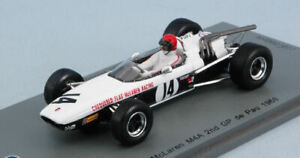【送料無料】ホビー　模型車　車　レーシングカー スパークモデルポーロビングランプリspark model sf120 mc laren m4a n14 2nd gp de pau f2 1968 robin widdows 143