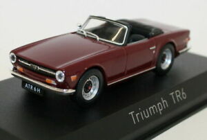 【送料無料】ホビー　模型車　車　レーシングカー スケールモデルnorev 143 scale metal model car 350092 1970 triumph tr6 damson red