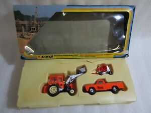 【送料無料】ホビー　模型車　車　レーシングカー コーギーセットトタートラックcorgi no 2 entrepreneur en construction set rare tracteur, camion, inutilise, boxed