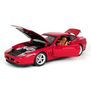 【送料無料】ホビー　模型車　車　レーシングカー フェラーリmattel 118 2002 ferrari 575 mm rouge