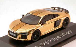 【送料無料】ホビー　模型車　車　レーシングカー アウディゴールドカップモデルaudi r8 v10 plus coupe gold 143 model herpa