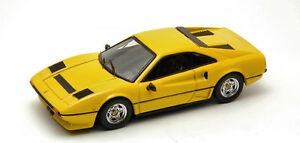 【送料無料】ホビー　模型車　車　レーシングカー フェラーリターボイエローモデルモデルferrari 208 gtb turbo 1982 yellow 143 model best models