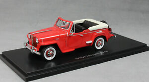 【送料無料】ホビー　模型車　車　レーシングカー ネオレッドモデルneo models willys jeepster en rouge 1948 47065 143 neuf