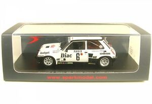 【送料無料】ホビー　模型車　車　レーシングカー ルノーターボレースモンテカルロバイアルrenault 5 turbo n6 4e course monte carlo 1984 j ltherier m vial