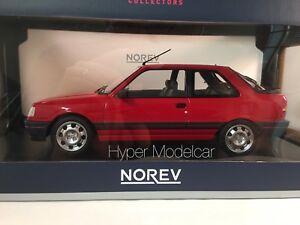 【送料無料】ホビー　模型車　車　レーシングカー プジョーレッドアートnorev 118 peugeot 309 gti 1987 red art184880
