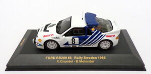 貨物輸送無料 業余 ディザイン銀輪 車 レーシングカー 人脈フォードラリースウェーデンスケールモデルixo 143 Scale Model Car Rac067 Ford Rs0 Rally Sweden 1986 Arcprimarycare Co Uk