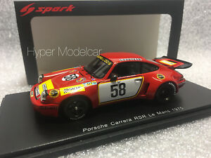 【送料無料】ホビー　模型車　車　レーシングカー スパークポルシェカレラ＃ルマンspark 143 porsche 911 carrera rsr 30 58 24h le mans 1975 art s5088