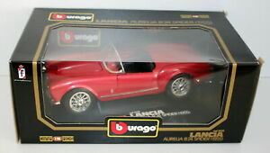 【送料無料】ホビー　模型車　車　レーシングカー ランチアアウレリアクモメタリックレッドburago 118 3010 lancia aurelia b24 spider 1955 metallic red 18,735円