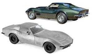 【送料無料】ホビー　模型車　車　レーシングカー シボレーコルベットグリーンメタリックnorev 189030 chevrolet corvette 1969 green metallic 118