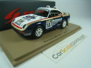 【送料無料】ホビー　模型車　車　レーシングカー ポルシェラリーパリダカール＃スパークporsche 959 rally paris dakar 1986 187 kussmaul unger 143 spark