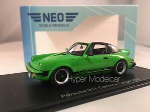 【送料無料】ホビー　模型車　車　レーシングカー ネオスケールモデルポルシェタルガアメリカグリーンアートneo scale model 143 porsche 911 targa usa 1985 green art 43248