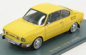 【送料無料】ホビー　模型車　車　レーシングカー シュコダイエローモデルカーカットskoda 110r coupe jaune 19721976, modele voitures 143