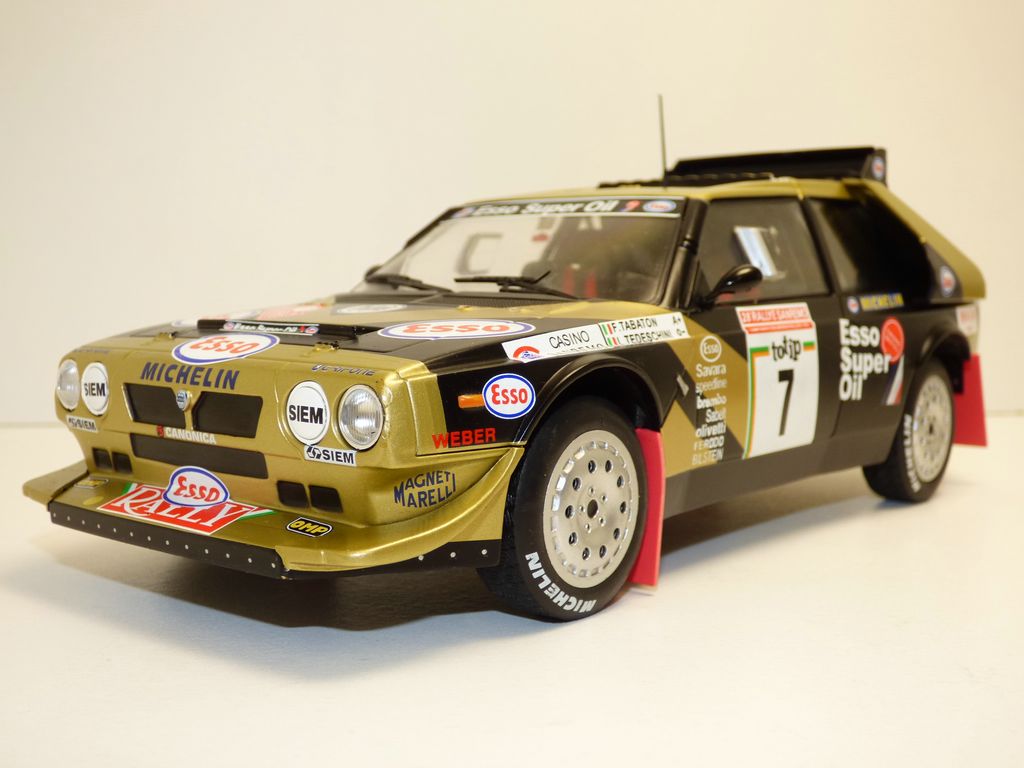 【送料無料】ホビー　模型車　車　レーシングカー ランチアデルタラリーサンレモlancia delta s4 n7 rallye san remo 1986 118