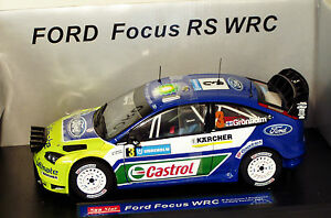 【送料無料】ホビー　模型車　車　レーシングカー フォードフォーカスラリースウェーデングロンホルム118 ford focus wrc castrol vainqueur rallye suede 2007 m gronholm