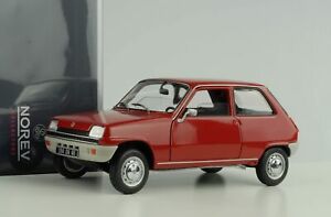 【送料無料】ホビー　模型車　車　レーシングカー ルノーダイカストレッドモデルrenault 5 r5 rouge 1972 maquette de voiture diecast 118 norev 185152