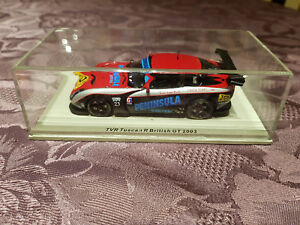 【送料無料】ホビー　模型車　車　レーシングカー スパークモデルルマントスカーナグアテマラボックスボックス＃voiture spark model 24 heures mans tvr tuscan r british gt 2003 box boite n23