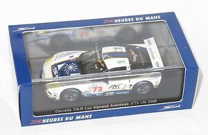 【送料無料】ホビー　模型車　車　レーシングカー コルベットリュックアルファンルマン＃143 corvette c6r luc alphand aventures le mans 24 hrs 2008 73