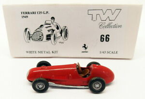 【送料無料】ホビー　模型車　車　レーシングカー キットフェラーリコレクションスケールtw collection echelle 143 en metal blanc kit 66ferrari 125 gp 1949rouge