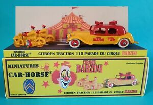 【送料無料】ホビー　模型車　車　レーシングカー シトロエントションサーカスパレードモーターサイクリストリムcarhorse citroen traction 11b parade cirque barzini et motards jante dinky