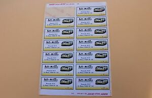 【送料無料】ホビー　模型車　車　レーシングカー シートステッカーラベルポルシェルマンヒコpsb 1 planche 13 ex etiquette autocollant porsche 917 le mans 1969 n14 heco