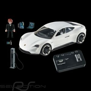 【送料無料】ホビー　模型車　車　レーシングカー ポルシェミッションホワイトporsche mission e blanche avec personnage rex dasher playmobil 70078