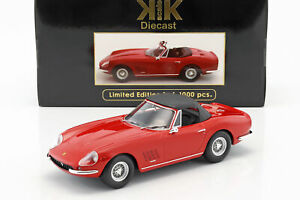 【送料無料】ホビー　模型車　車　レーシングカー ferrari 275 gtb4 nart spyder avec jantes annee 1967 rouge 118 kkscale