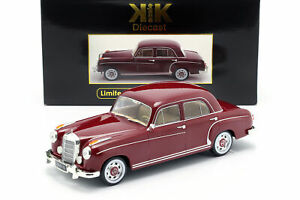 【送料無料】ホビー　模型車　車　レーシングカー メルセデスベンツリムジンダークレッドスケールmercedesbenz 220 s limousine w180ii annee 1956 rouge fonce 118 kkscale｜hokushin