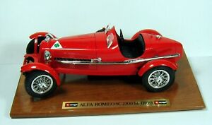 【送料無料】ホビー　模型車　車　レーシングカー アルファロメオモンツァalfa romeo 8c monza 118 burago｜hokushin