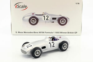 【送料無料】ホビー　模型車　車　レーシングカー スターリングモスメルセデスベンツ＃イギリスフォーミュラstirling moss mercedesbenz w196 12 gangant britannique formule gp 1 1955 118｜hokushin
