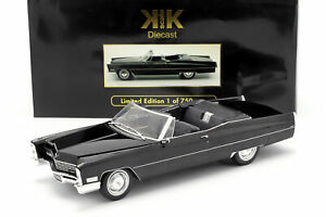 【送料無料】ホビー　模型車　車　レーシングカー キャデラックスケールcadillac deville convertible annee 1968 noir 118 kkscale