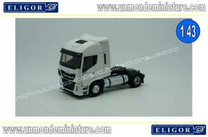 【送料無料】ホビー　模型車　車　レーシングカー トターエルスケールtracteur iveco stralis np blanc eligor el 116517 echelle 143
