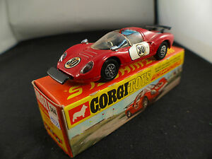 【送料無料】ホビー　模型車　車　レーシングカー ボックスコーギーフェラーリディノスポーツcorgi whizzwheels n 344 ferrari 206 dino sport neuf en boite de 1970 rare mib｜hokushin