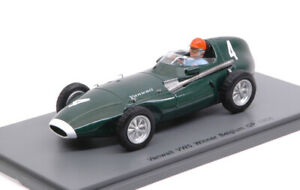 【送料無料】ホビー　模型車　車　レーシングカー ミニチュアフォーミュラスパークモデルブルックスベルminiature voiture formule 1 f1 spark model vanwall vw5 tbrooks n4 winner bel