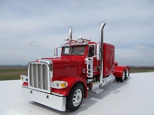 【送料無料】ホビー　模型車　車　レーシングカー スケールキャブオプトdcp 164 scale 389 peterbilt 63 bunk day cab opt red｜hokushin