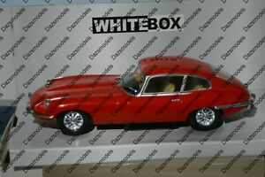 【送料無料】ホビー　模型車　車　レーシングカー ジャガータイプwhitebox jaguar e type red 1962 124 wb124022